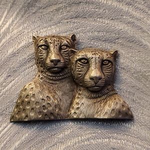 Cheetahs Big Cat Statement Brooch